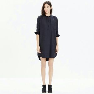 MADEWELL Grey Flannel Latitude shirt dress